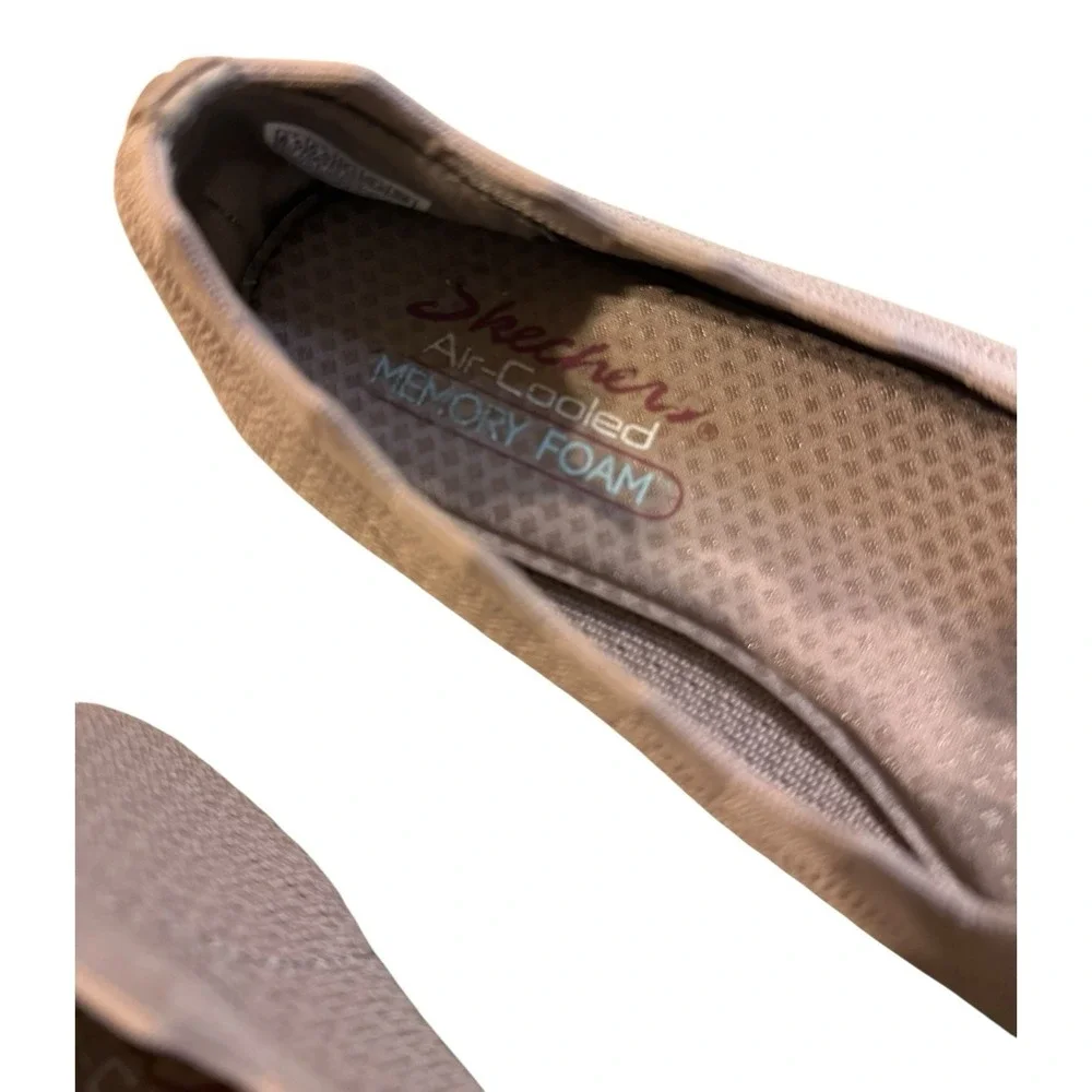 Skechers Shoes Womens 8.5 Cleo‎ 2.0 Love Spell Mocha Slip On Knit Ballet Flats